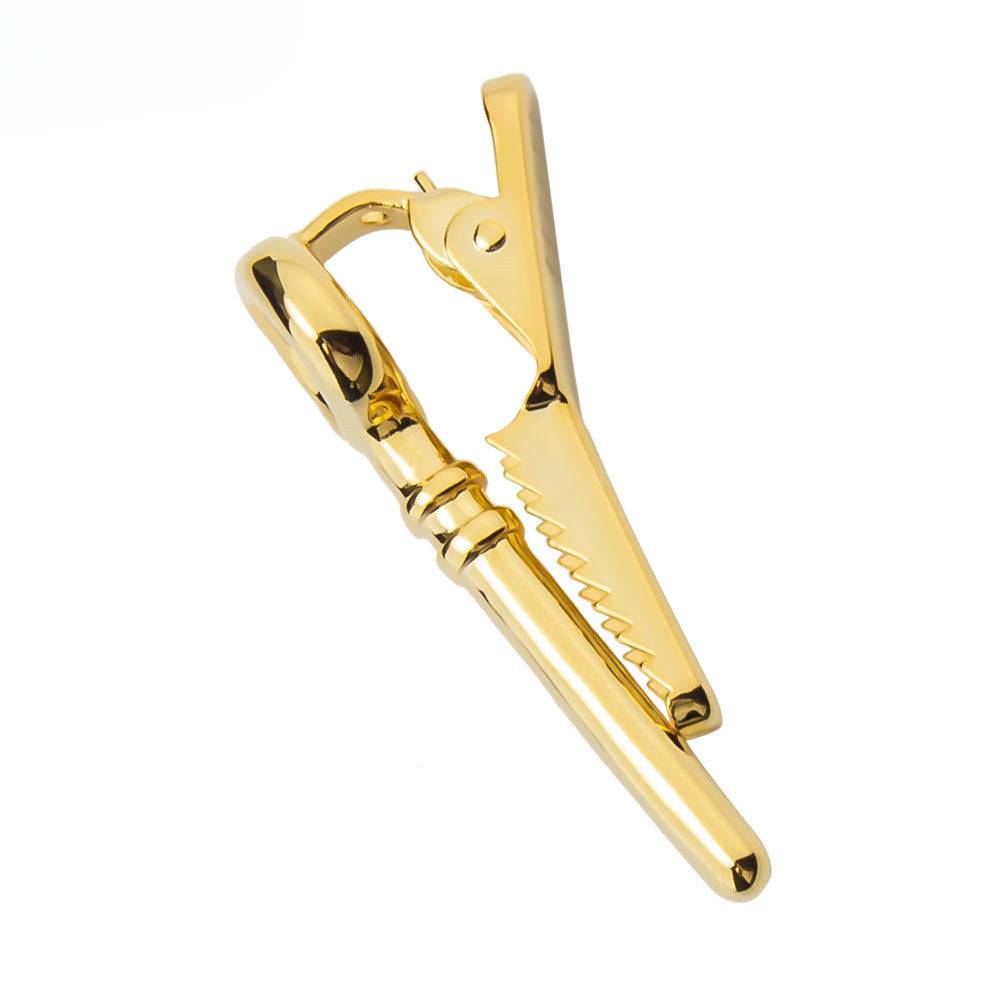 Gold Key Shape Novelty Tie Bar
