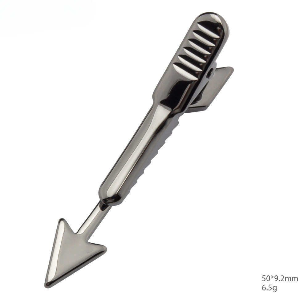 Black Arrow Shape Novelty Tie Bar