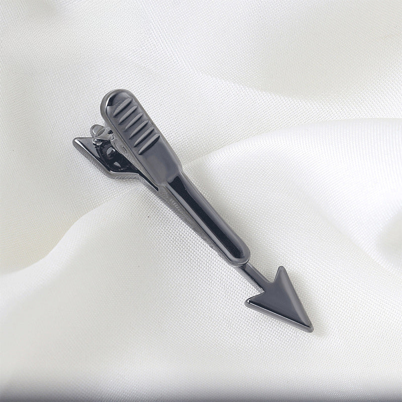 Black Arrow Shape Novelty Tie Bar