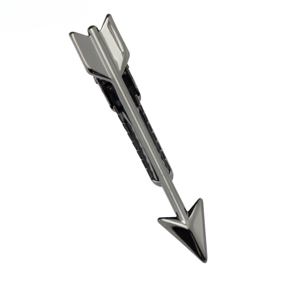 Black Arrow Shape Novelty Tie Bar