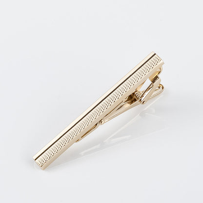 Electroplating Gold Plain Textured Tie Bar