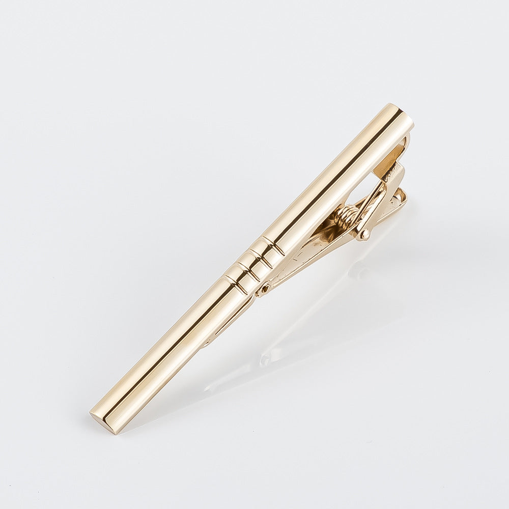 Electroplating Gold Plain Textured Tie Bar